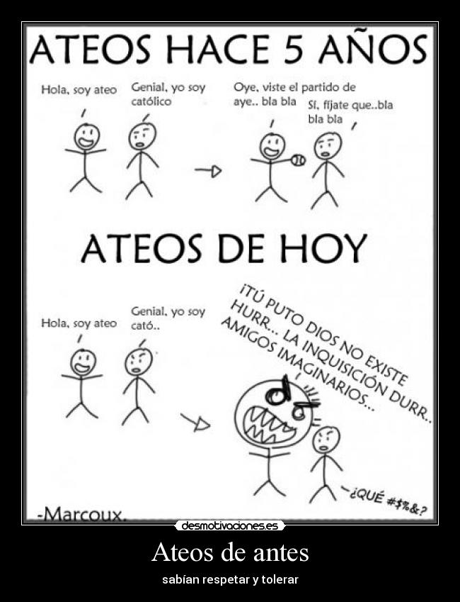 Ateos de antes - 