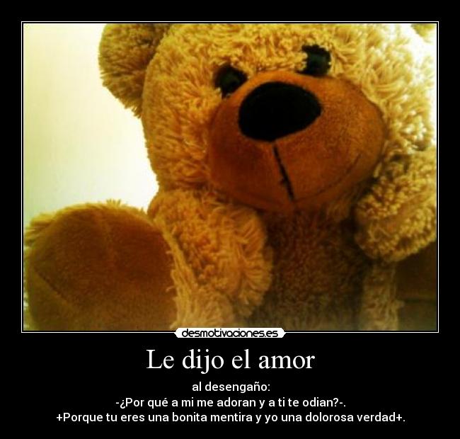 Le dijo el amor -