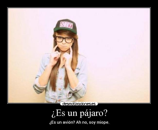 ¿Es un pájaro? -
