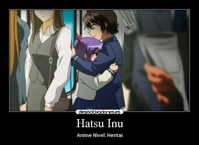 carteles anime amor hatsu inu hentai ecci desmotivaciones