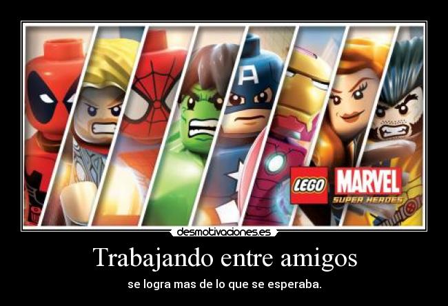 carteles amigos para los superheroes marvel desmotivaciones
