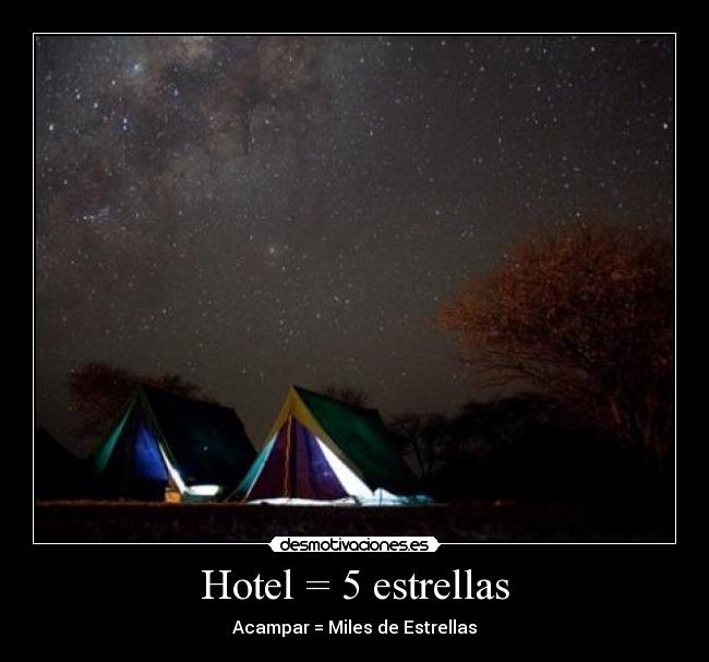carteles hotel estrellas desmotivaciones