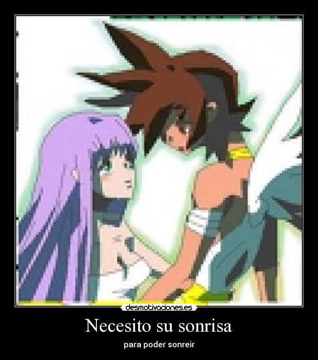 Necesito su sonrisa - para poder sonreir