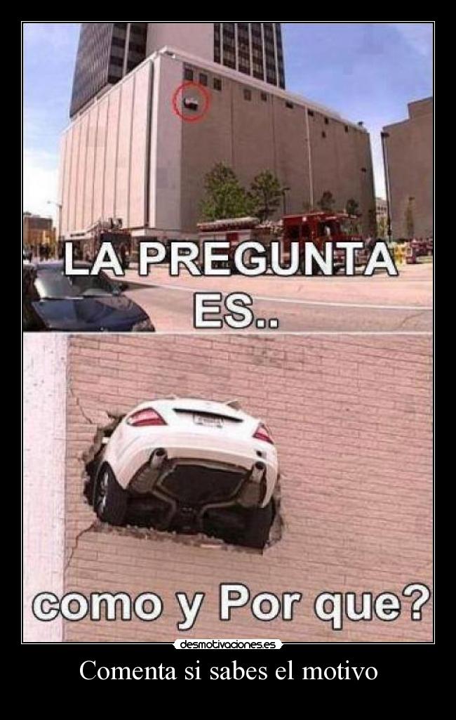 Comenta si sabes el motivo - 