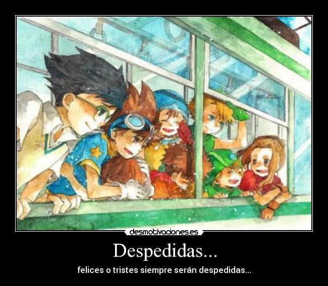 Despedidas... - felices o tristes siempre serán despedidas...