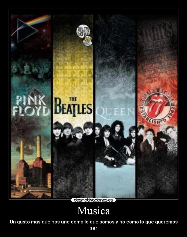 Musica - Un gusto mas que nos une como lo que somos y no como lo que queremos ser