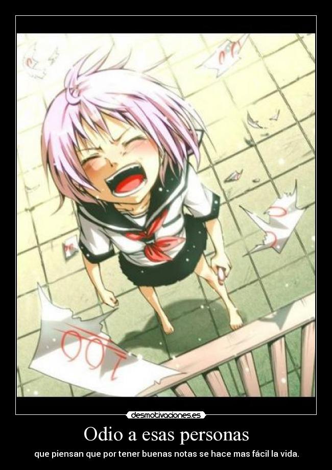 Odio a esas personas -