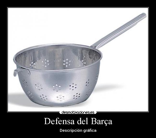 Defensa del Barça - Descripción gráfica