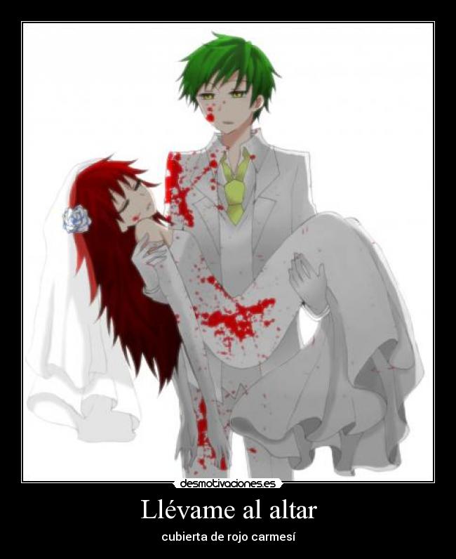Llévame al altar - cubierta de rojo carmesí