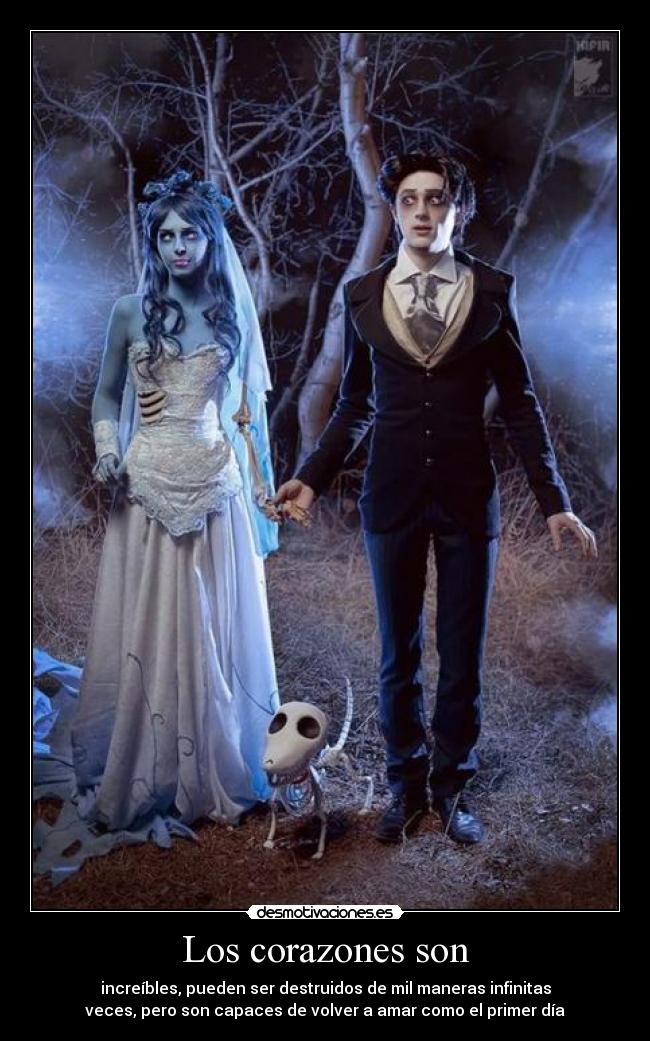 Los corazones son -
