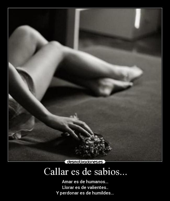 Callar es de sabios... - 