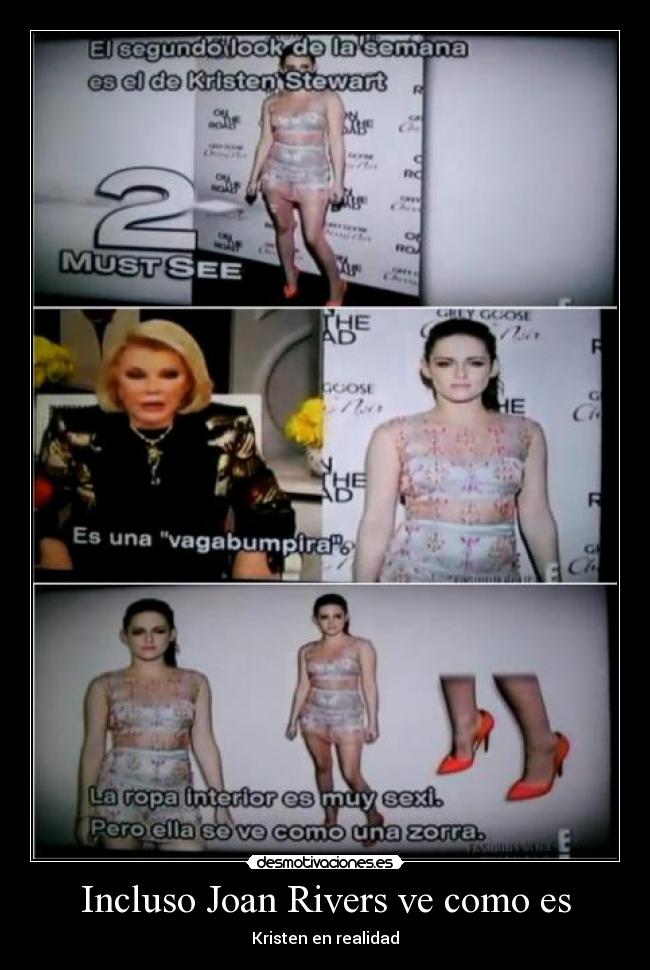 Incluso Joan Rivers ve como es -