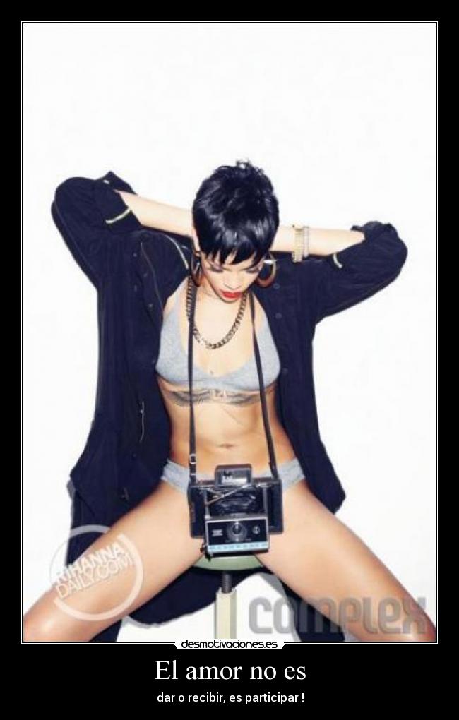 El amor no es - dar o recibir, es participar !