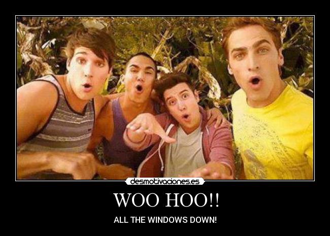 WOO HOO!! - ALL THE WINDOWS DOWN!