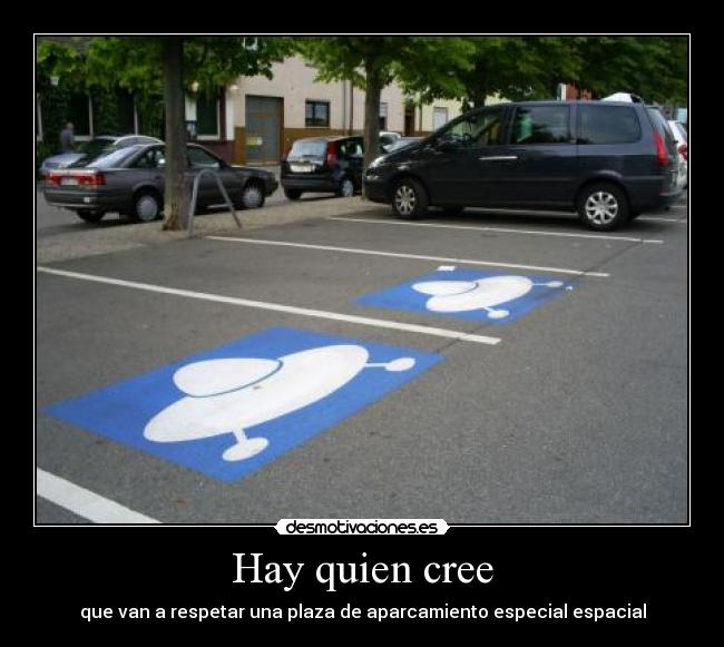 carteles aparcamiento espacial especial desmotivaciones