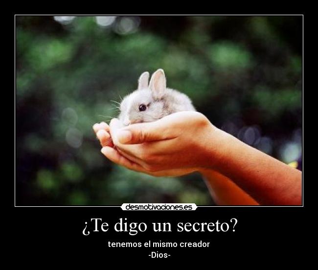 ¿Te digo un secreto? -
