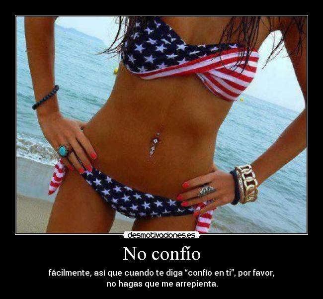 No confío -