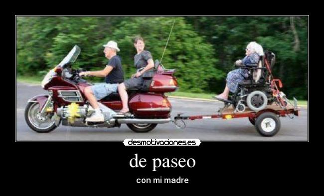 de paseo -