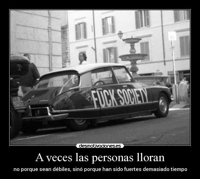 A veces las personas lloran - 