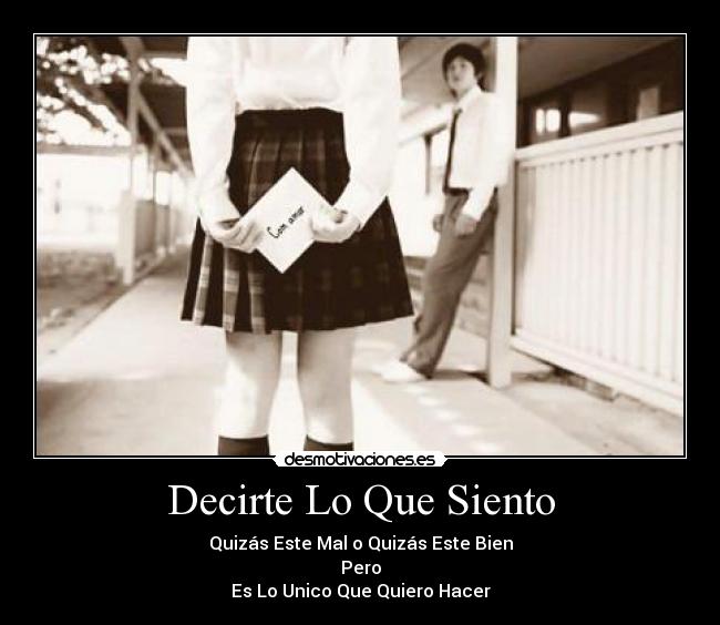 Decirte Lo Que Siento - 