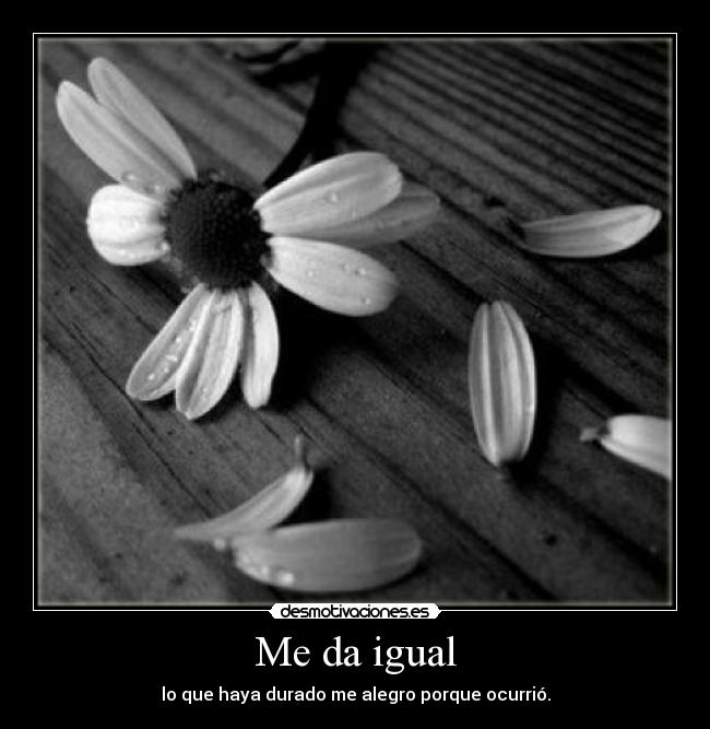 Me da igual - 