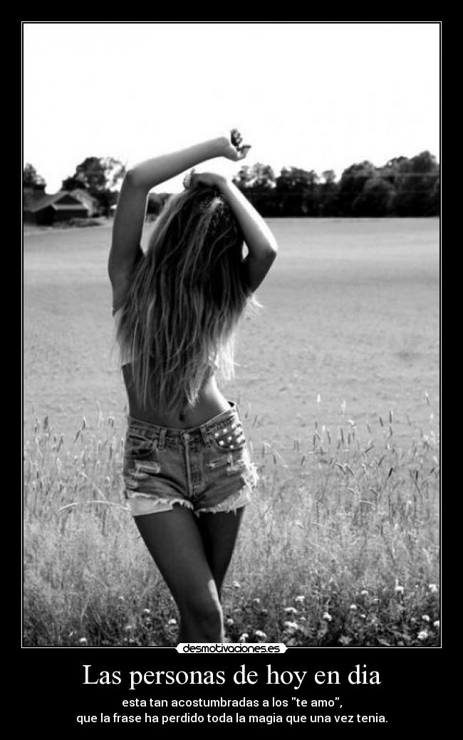 Las personas de hoy en dia -