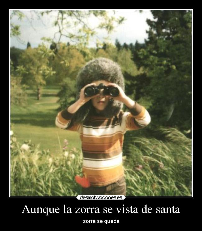 Aunque la zorra se vista de santa - zorra se queda