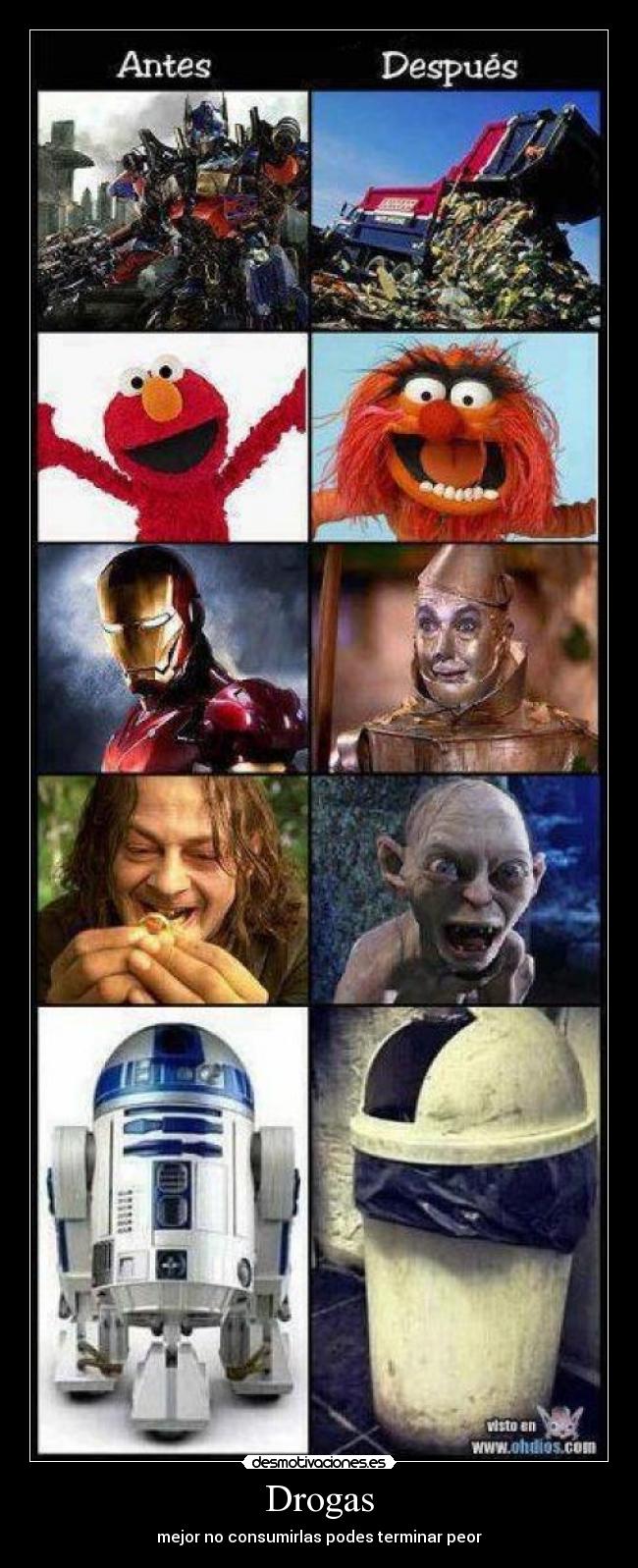 Drogas - mejor no consumirlas podes terminar peor