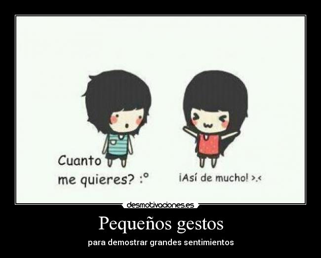Pequeños gestos -