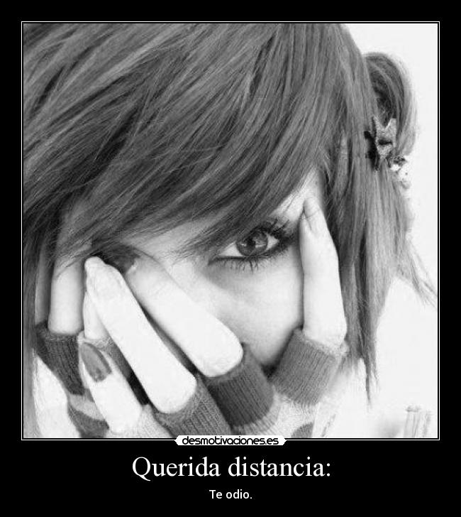 Querida distancia: - 