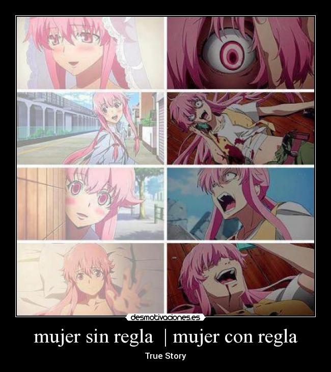 carteles mujer mujer anime desmotivaciones