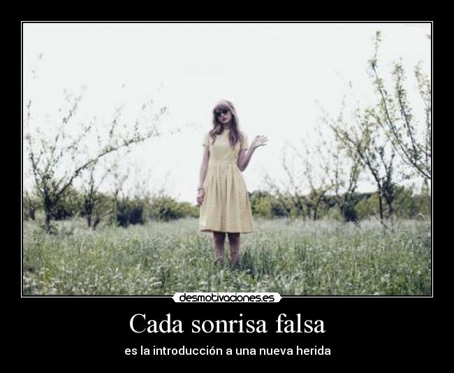 Cada sonrisa falsa - 