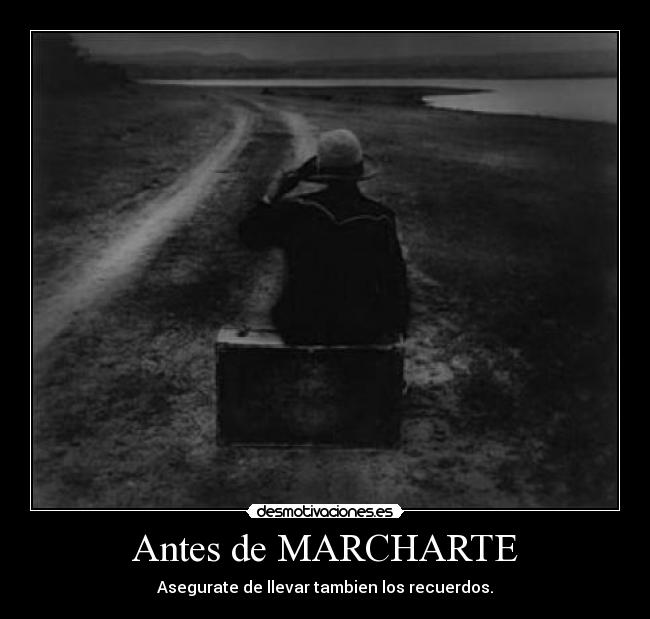 Antes de MARCHARTE -