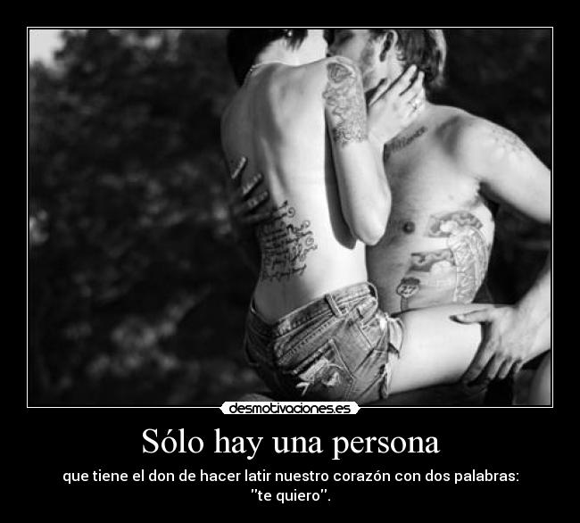 Sólo hay una persona -