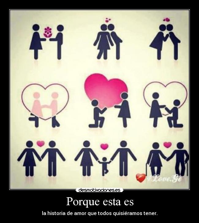 Porque esta es - la historia de amor que todos quisiéramos tener.