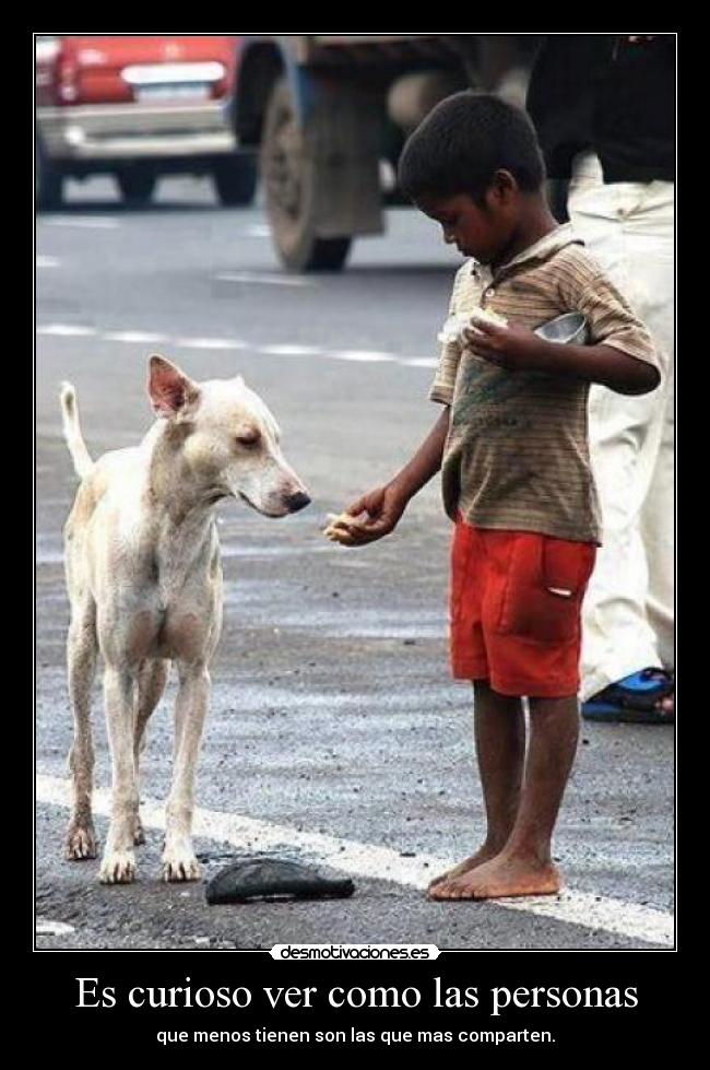 Es curioso ver como las personas - 