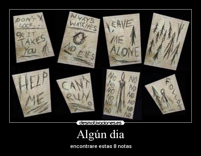 Algún dia - encontrare estas 8 notas