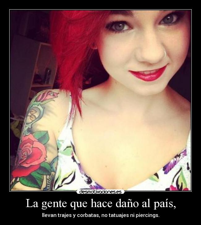 La gente que hace daño al país, - 