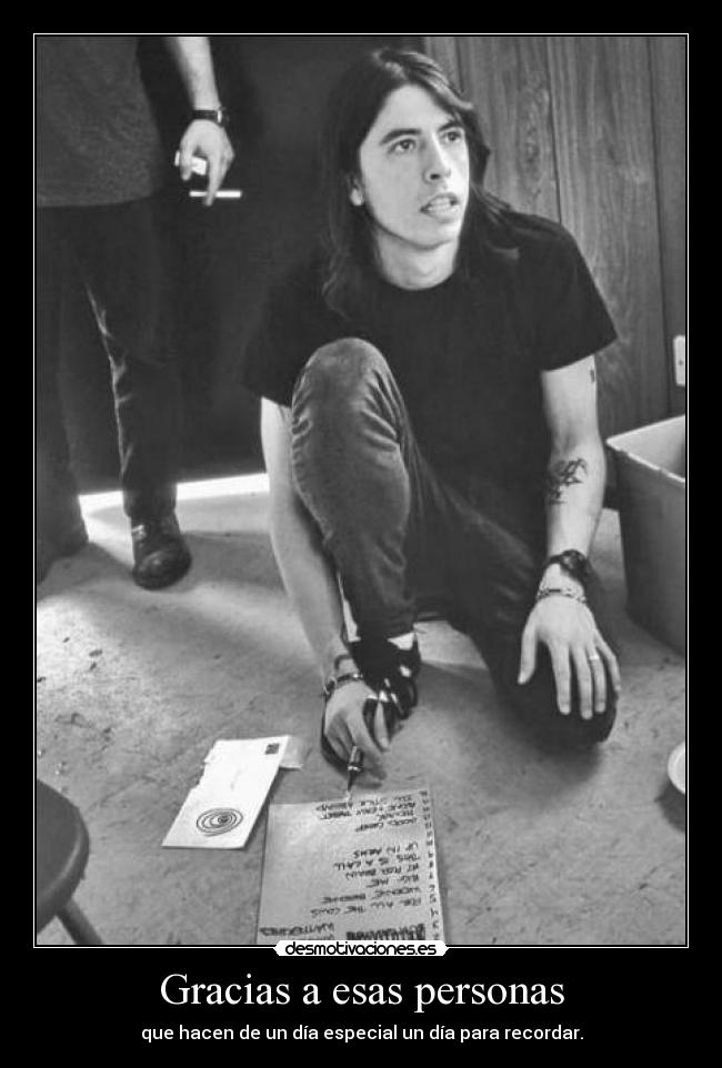 Gracias a esas personas -