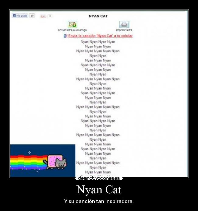 Nyan Cat - Y su canción tan inspiradora.