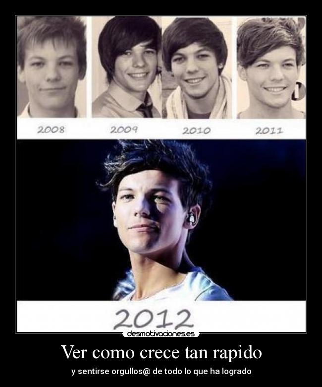 Ver como crece tan rapido - y sentirse orgullos@ de todo lo que ha logrado