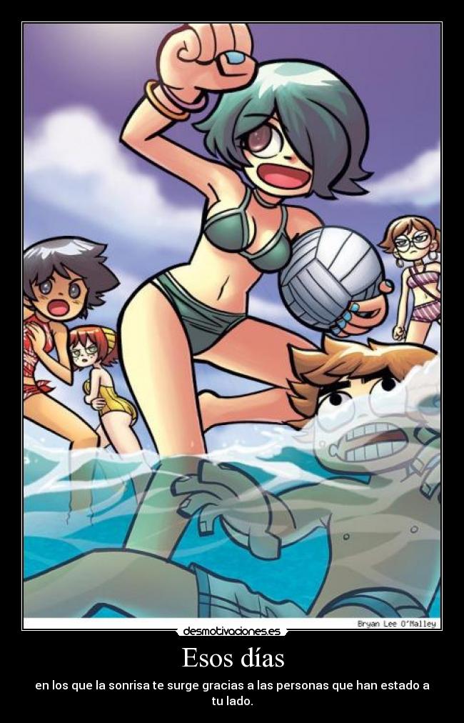 Esos días - en los que la sonrisa te surge gracias a las personas que han estado a tu lado.