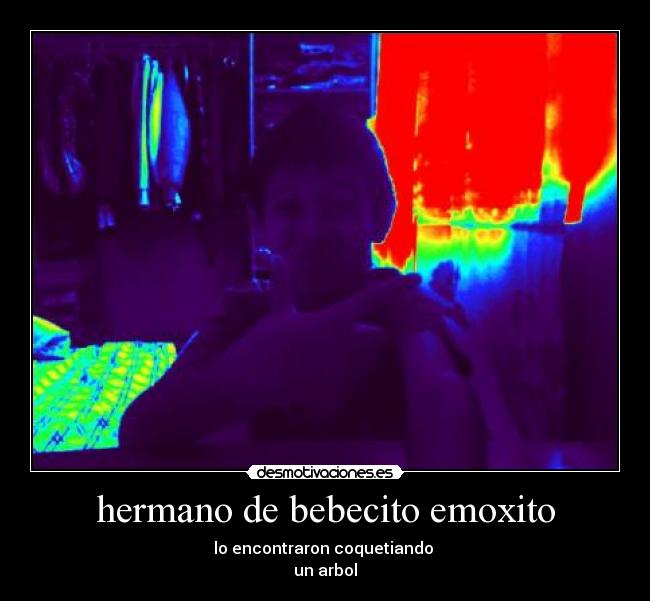 hermano de bebecito emoxito - lo encontraron coquetiando 
un arbol
