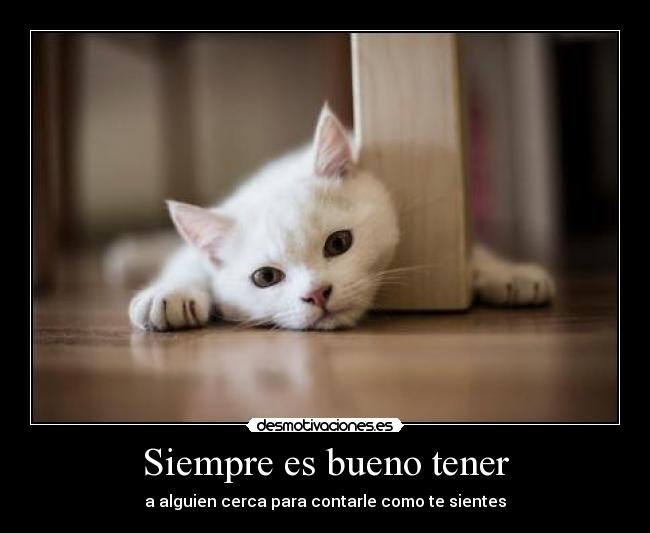 Siempre es bueno tener -