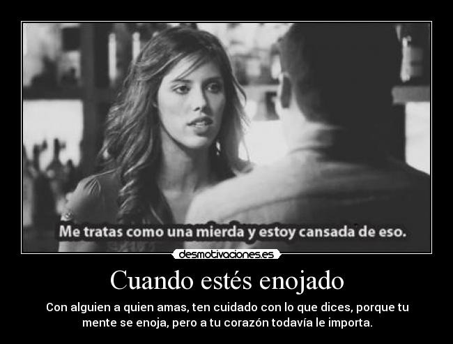 Cuando estés enojado -