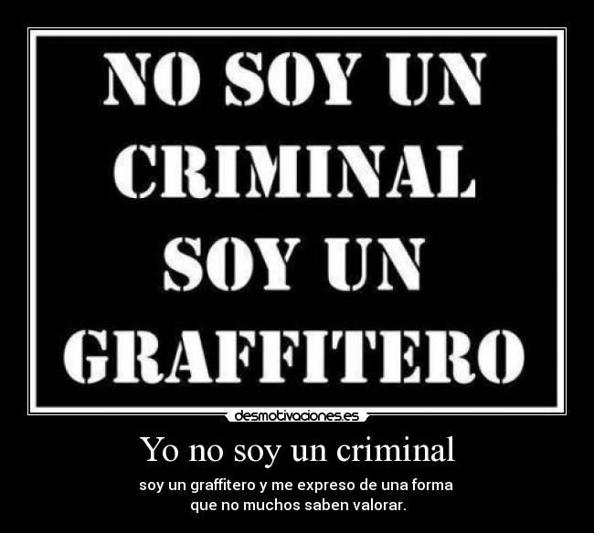Yo no soy un criminal -