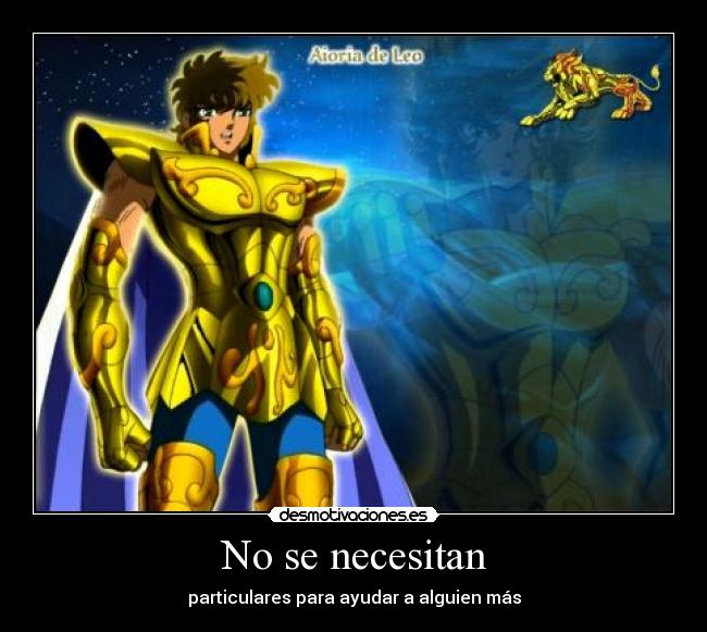 No se necesitan - particulares para ayudar a alguien más