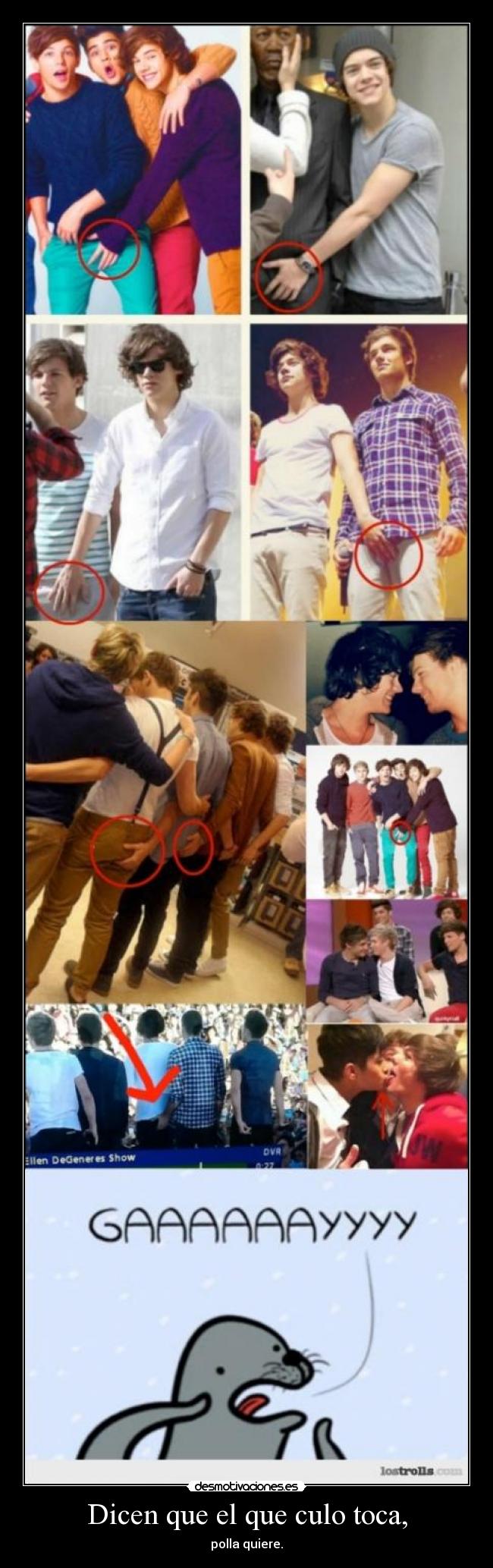 Dicen que el que culo toca, - polla quiere.