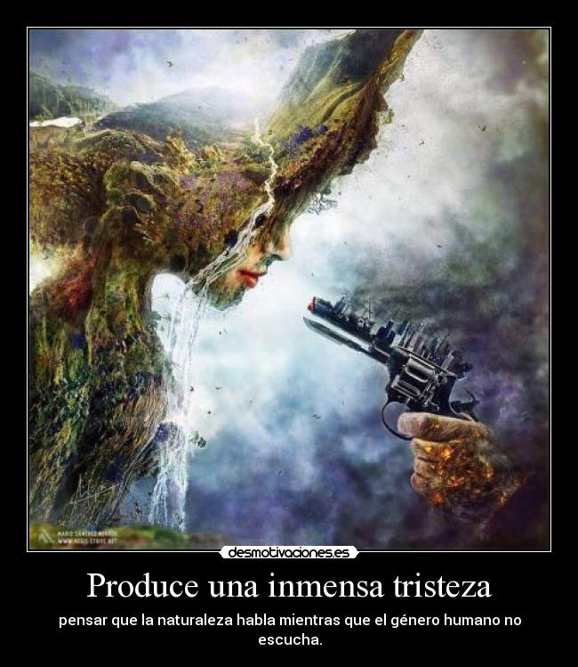 carteles tristeza naturaleza humano xxjuve96xx tristeza desmotivaciones