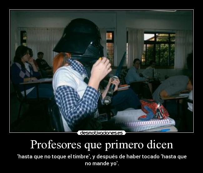 Profesores que primero dicen - 
